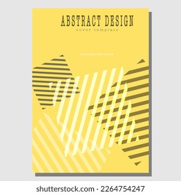 Geometric shapes in an abstract combination. Design of a poster, banner, poster, cover or postcard. Corporate style layout. The idea of the interior, prints and decorations. Layout for creative design