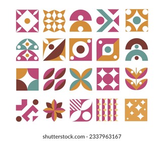 Geometric shapes abstract element hand-drawn