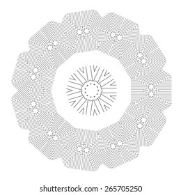 Geometric Shapes. Abstract line form
