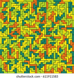 The Geometric shapes abstract pattern circus