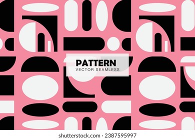 Geometric shapes abstract pattern seamless repeat pattern