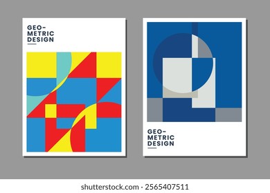 Geometric shapes. Abstract retro design elements. Vector illustration