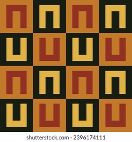 Geometric Shapes Abstract, Seamless Vector Pattern.