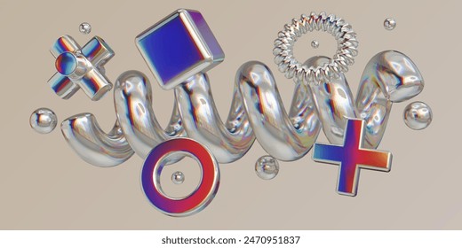 geometric shapes abstraction 3d vector