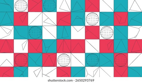 Geometric Shapes Abstraction Vibrant Colors Composition Visual Art Creative Design Pattern Aesthetics Wallpaper