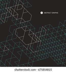 Geometric shapes accumulated from the abstract graphics.