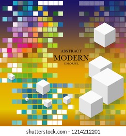 Geometric shapes background. Abstract modern colorful pattern. Retro art for covers, banners, flyers and posters. Eps10 vector illustrations