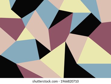 Geometric shapes background color set for decorated wall,fabric design and mosaic.