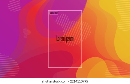 
Geometric shapes background, colorful composition of fluid shapes. EPS vector files.