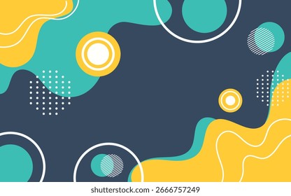 Diseño plano colorido de fondo de Formas geométricas