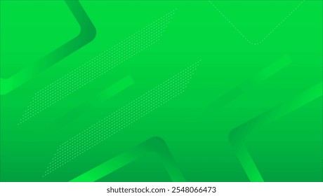 Plano de fundo de formas geométricas. Composição das formas. Fundo abstrato de formas geométricas de gradiente verde.