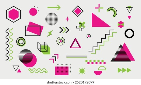 Geometric shapes background for design elements