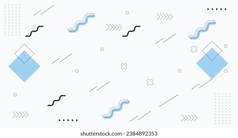 Fondo de formas geométricas en diseño plano
