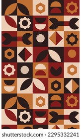 Geometric shapes background flat illustration