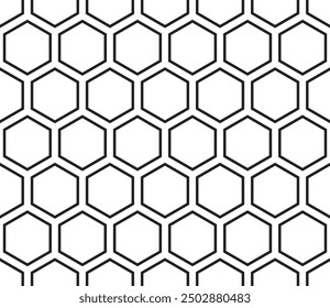 Fondo de Formas geométricas. Fondo de mosaico hexagonal. Grandes Formas hexagonales. Ilustración vectorial de baldosas sin costuras.