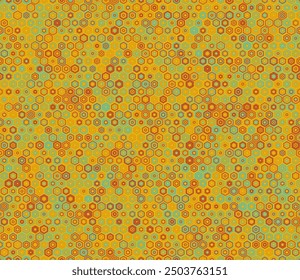 Fondo de Formas geométricas. Fondo de mosaico apilado hexágono. Formas hexagonales regulares. Paleta de colores de varios tonos. Patrón sin fisuras. Ilustración vectorial basculante.