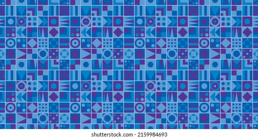 Geometric shapes background. Seamless pattern.Vector. 