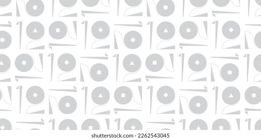 Geometric shapes background. Seamless pattern.Vector. 