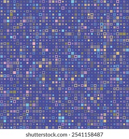 Geometric shapes background. Various style squares in multiple colors. Purple, Gray, Blue, Background-Gradient. Great vector illustration.