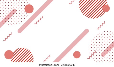 Geometric shapes background vector illustration