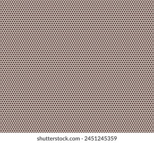 Geometric shapes background. Very dark brown color on matching background. Rounded hexagons mosaic pattern with inner solid cells. Small hexagon shapes. Seamless pattern. Tileable vector illustration.