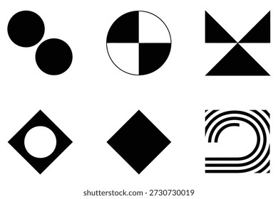 Formas geométricas Preto Branco Padrões preto e branco