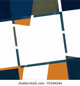 geometric shapes border background vector