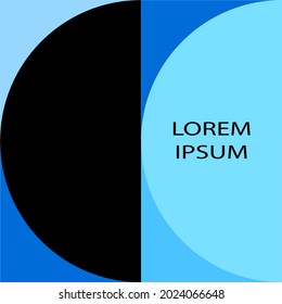 geometric shapes circle square flyer for background