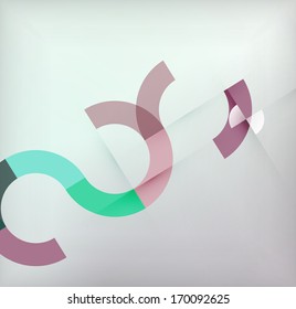Geometric shapes circles modern background for infographics | business background | numbered banners | business lines