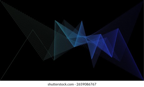 Geometric Shapes in Colorful Composition