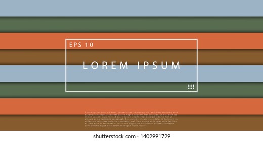 Geometric shapes with combination colors. Cool geometric background for your design. Horizontal rectangle background with papercut. Eps10 vector template. -Vector