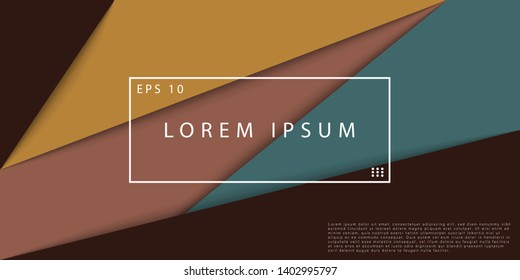 Geometric shapes with combination colors. Cool geometric background for your design. Applicable for Banners, Placards, Posters, Flyers etc. Eps10 vector template - Vector
