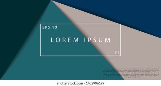 Geometric shapes with combination colors. Cool geometric background for your design. Eps10 vector template - Vector