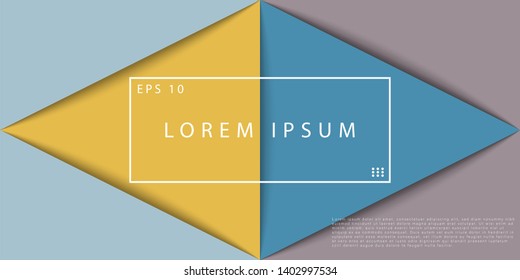 Geometric shapes with combination colors. Cool geometric background for your design. Triangle abstract background. Eps10 vector template - Vector