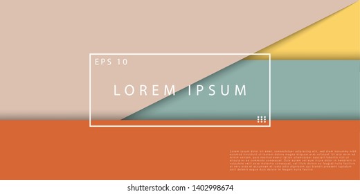 Geometric shapes with combination colors. Cool geometric background for your design. Geometric template applicable for Banners, Placards, Posters, Flyers etc. Eps10 vector template - Vector