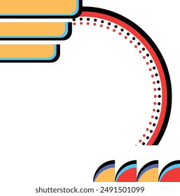 Geometrische Formen für moderne Designprojekte. Ideal für Hintergründe, Banner, Präsentationen und abstrakte Kunstkonzepte.