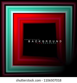 Geometric shapes created with fluid multicolored lines. Vector artistic illustration for presentation, app wallpaper, banner or poster