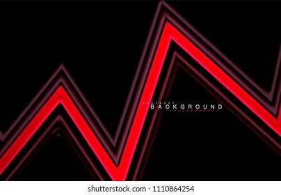 Geometric shapes created with fluid multicolored lines. Vector artistic illustration for presentation, app wallpaper, banner or poster