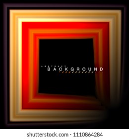 Geometric shapes created with fluid multicolored lines. Vector artistic illustration for presentation, app wallpaper, banner or poster