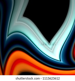 Geometric shapes created with fluid multicolored lines. Vector artistic illustration for presentation, app wallpaper, banner or poster