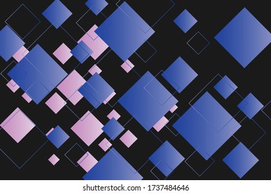 Geometric shapes of different sizes, abstract background, Wallpaper