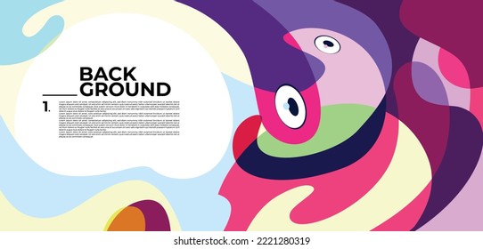 geometric shapes and dots design, Colorful Abstract Banner Template with Dummy Text for Web Designs, Landing Pages and Printables