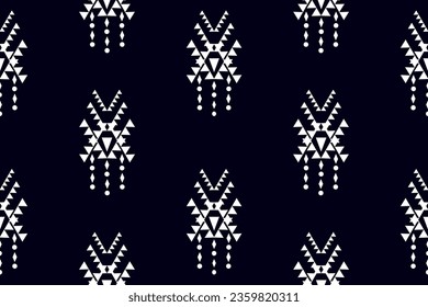 geometric shapes ethnic pattern Background design, carpet, wallpaper, clothing, wrap, batik, cloth, sash, embroidery illustration vector.