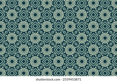 Geometric shapes fabric design pattern
