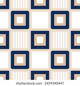 Geometric shapes fabric seamless pattern 