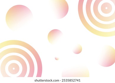 Formas geométricas con Vector de fondo degradado desvanecido