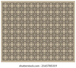 Geometric Shapes Floral Pattern Vector  illustration 