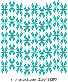 Geometric Shapes Floral Pattern Vector  illustration 