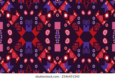 Geometric shapes and free forms Dark backgrounds, triangles, squares, circles and 
shapes with bright colors for fabric designs, backgrounds, wallpapers, textiles, wrapping, 
gifts, home decorations