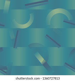 Geometric shapes gradients seamless pattern